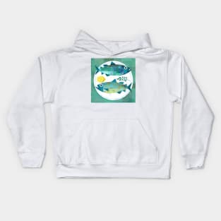 Fish on a Plate Kids Hoodie